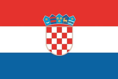 Aufkleber Fahne Flagge Kroatien in verschiedene Größen