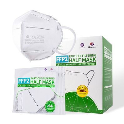 SQ FFP2 Masken 40er Pack mit Nasenschaum und extra Größe | beste Marke auf dem Markt!