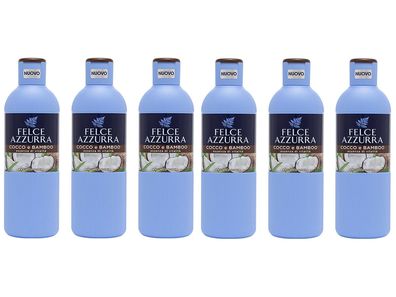 Paglieri Felce Azzurra Schaumbad Cocco e Bamboo 6x 650ml