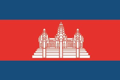 Aufkleber Fahne Flagge Kambodscha in verschiedene Größen