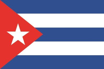 Aufkleber Fahne Flagge Kuba in verschiedene Größen