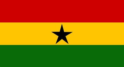 Aufkleber Fahne Flagge Ghana in verschiedene Größen
