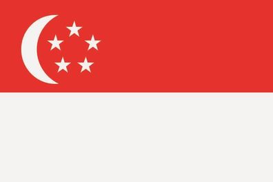 Aufkleber Fahne Flagge Singapur in verschiedene Größen