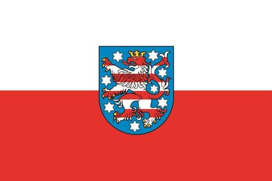Aufkleber Fahne Flagge Thüringen in verschiedene Größen