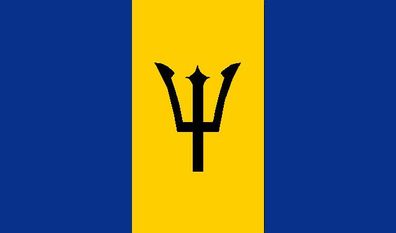 Aufkleber Fahne Flagge Barbados in verschiedene Größen