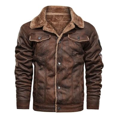 Neue Herbst Winter Winter Revers große Herrenjacke