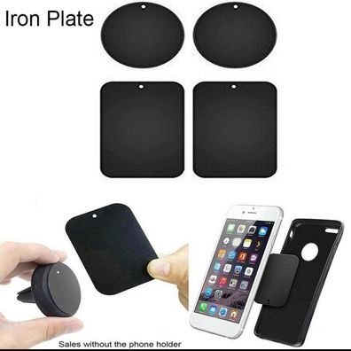 Metallplatte 4er Selbstklebend Magnet Platten iPhone Handyhalter Samsung