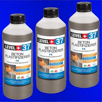 Plastifizierer 3L Beton-Zusatzmittel Estrichzusatz Betonverflüssiger HQ RM37