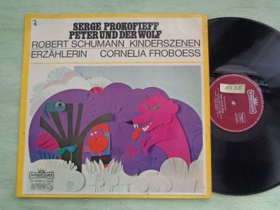 LP Intercord Peter & der Wolf Prokofieff Schumann Kinderszenen Cornelia Froboess