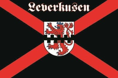 Fahne Flagge Leverkusen Kreuz Premiumqualität