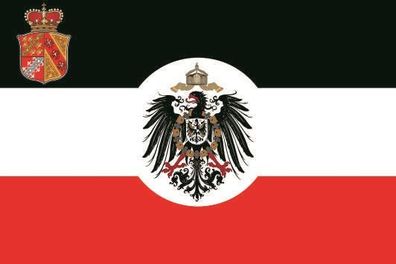 Fahne Flagge Dienstflagge Elsaß-Lothringen Kaiserreich Premiumqualität