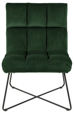 Sessel Relaxsessel Velours grün Polstersessel Fernsehsessel Wohnzimmer Stuhl