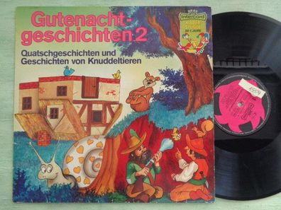 LP Intercord Kinderstunde Gutenacht-Geschichten Knuddeltieren allerlei Press 1978