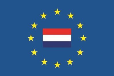 Fahne Flagge Europa mit Niederlande Premiumqualität