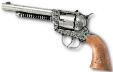 Edison Giocattoli "Frontier" Spielzeugpistole, 12 Schuss Cowboy Revolver Pistole