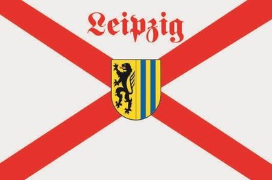 Fahne Flagge Leipzig Kreuz Premiumqualität