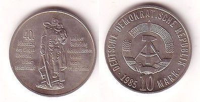 DDR Gedenk Münze 10 Mark 40. Jahre Kriegsende 1985 (107956)