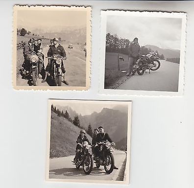 12989/3 x Original Fotos alte Motorräder um 1940