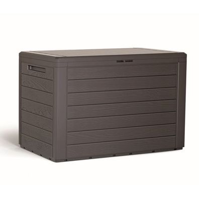 Kissenbox Auflagenbox Gartenbox Gartentruhe Kunststoff Balkonbox Mokka 190L