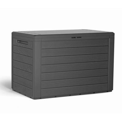Kissenbox Auflagenbox Gartenbox Gartentruhe Kunststoff Balkonbox Anthrazit 190L