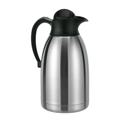 Edelstahl Isolierkanne Kaffeekanne Teekanne 2 Liter Thermo Doppelwandig Griff