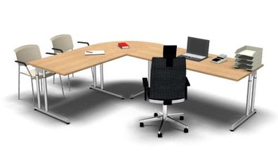 Schreibtisch Kombination Z6 Büromöbel Winkelschreibtisch vh-büromöbel