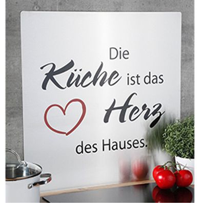Top 2in1 Edelstahl Herd-Wand-Abdeckung Spritzschutz Küchenrückwand B59xH56,5cm