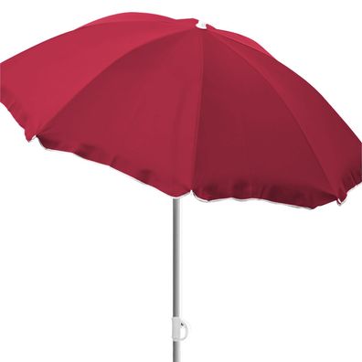 Runder Sonnenschirm Gartenschirm Schirm Sonnenschutz rot Ø1,80m knickbar UV Schutz
