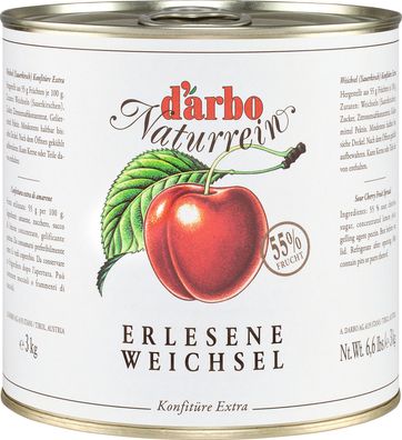 Food-United Sauerkirsche-weichsel-konfitüre EXTRA 3 kg Dose von DARBO