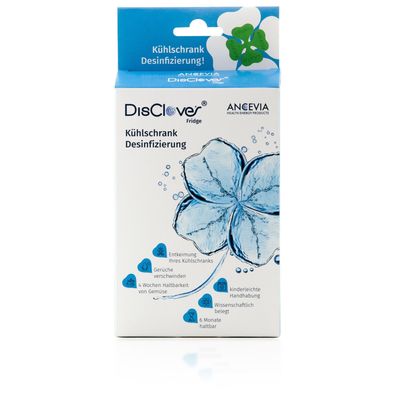 Ancevia® DisClover Fridge - NEU - Bakterien-Killer für Kühlschrank - Desinfektion