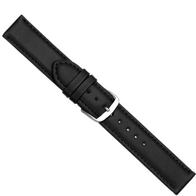 Beach XL Ersatzband Uhrenarmband Kalbsleder schwarz Überlänge 23959S