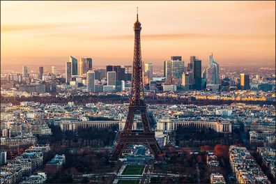 Muralo VLIES Fototapeten Tapeten XXL Panorama von Paris 445