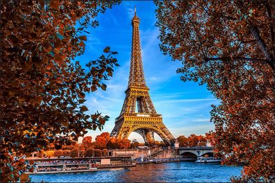 Muralo VLIES Fototapeten Tapeten XXL Paris Eiffelturm 457