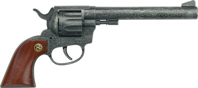 Schrödel 205 0102 - Spielzeugpistole - Buntline Revolver mit Holzgriff 12 Schuss