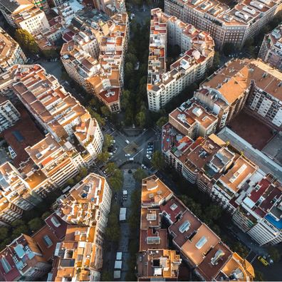 Muralo VLIES Fototapeten Tapeten XXL Straßen von Barcelona 3D 2599