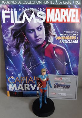 MARVEL MOVIE Collection #124 Captain Marvel Figurine (Avengers: Endgame) Eaglemoss fr