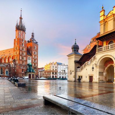 Muralo VLIES Fototapeten Tapeten XXL Krakau Kirche Marktplatz 2688