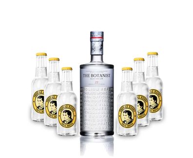 Gin Tonic Set - The Botanist Islay Dry Gin 0,7l 700ml (46% Vol) + 6x Thomas Hen