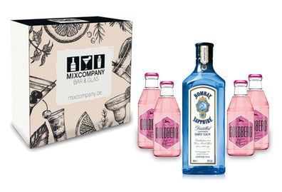 Gin Tonic Set Giftbox Geschenkset - Bombay Sapphire London Dry Gin 0,7l 700ml (