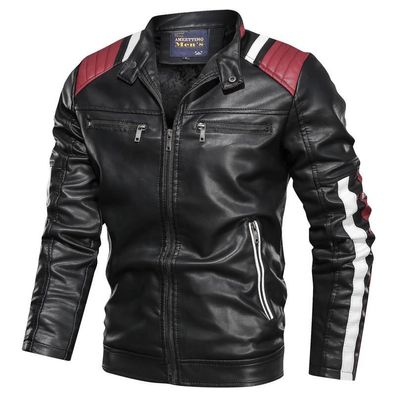 Herbst/ Winter Herren Lederjacke