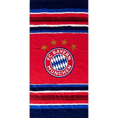 FC Bayern München FCB Strandtuch Stripes 75x150
