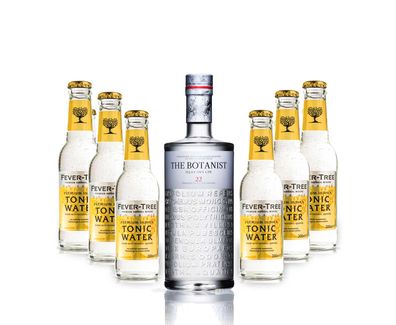Gin Tonic Set - The Botanist Islay Dry Gin 0,7l 700ml (46% Vol) + 6x Fever-Tree