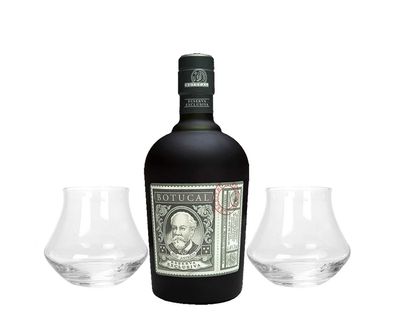 Botucal Reserva Exclusiva Rum mit 2 Botucal Tumbler Gläser 0,70l (40% Vol) Ron