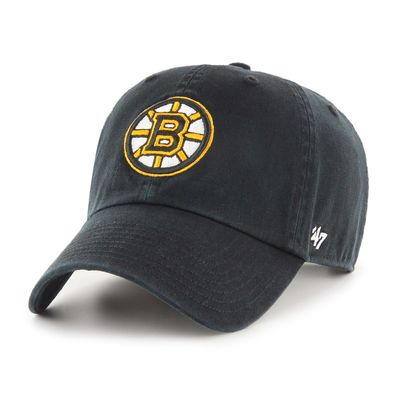 NHL Boston Bruins Cap Basecap Baseballcap Cleanup 053838355699 schwarz Kappe