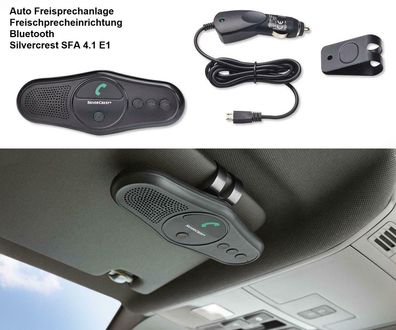 Auto Freisprechanlage Freischprecheinrichtung Bluetooth Silvercrest SFA 4.1 E1. NEU