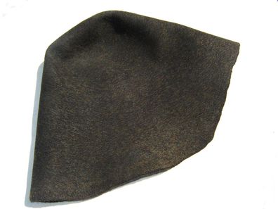 Hutstumpen Wolle Stumpen schwarz mit oliv Haaren 110 gr Ü 54cm Rd 90cm Stu424