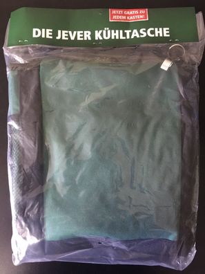 Kühltasche von Jever Bier in grün, mit Jever Logo (Schriftzug) - Neu