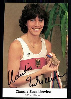 Claudia Zaczkiewicz Autogrammkarte Original Signiert Leichtathletik + A 86594