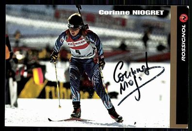 Corinne Niogret Autogrammkarte Original Signiert Biathlon + A 86805