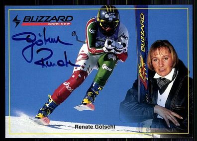 Renate Götschl Autogrammkarte Original Signiert Skialpine + A 86709